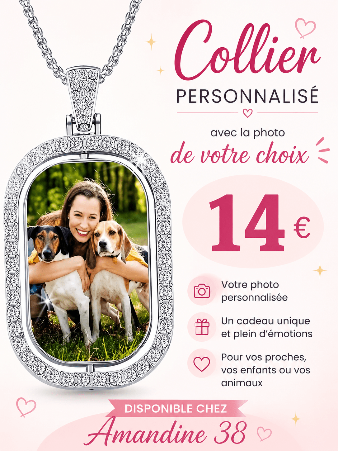 Collier Personnalisé 💟 - Bijou Unique & Cadeau Émotionnel