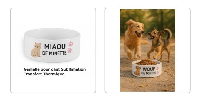 Gamelle Personnalisée pour Animal 🐾 - Cadeau Original pour Animaux