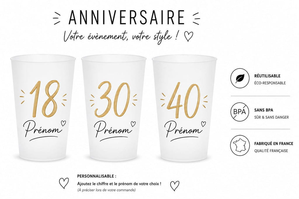 Gobelet Personnalisé 🥤 - Cadeau Original & Tendance