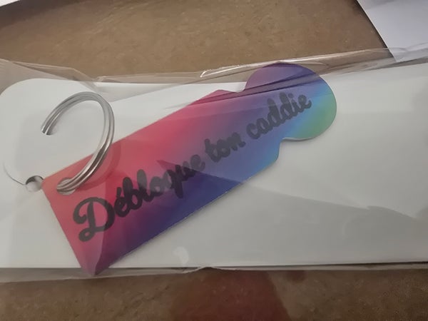 Jeton de Caddie Personnalisé 🛒 - Porte-Clé Pratique & Original
