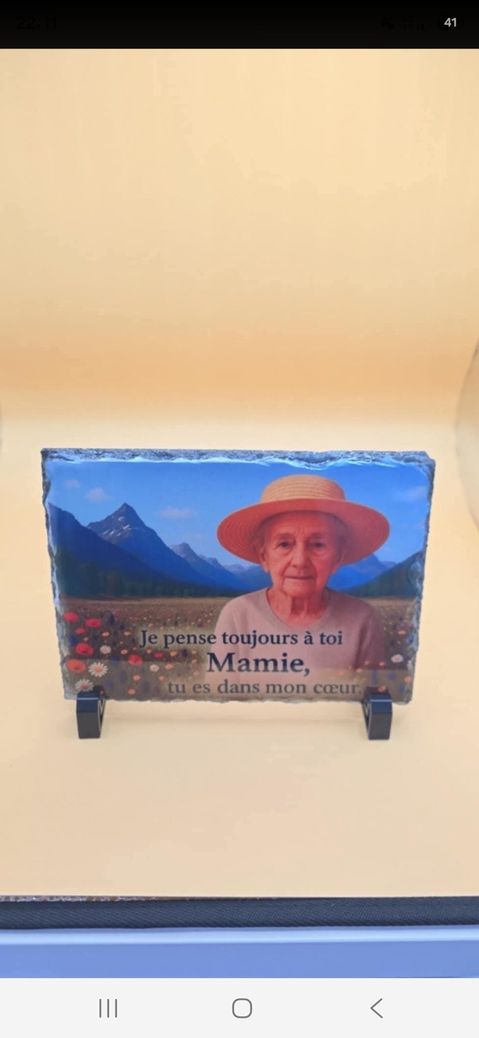 Plaque commémorative personnalisée en ardoise