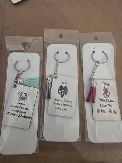 Porte-Clé Signe Astrologique ✨ - Cadeau Personnalisé Astro