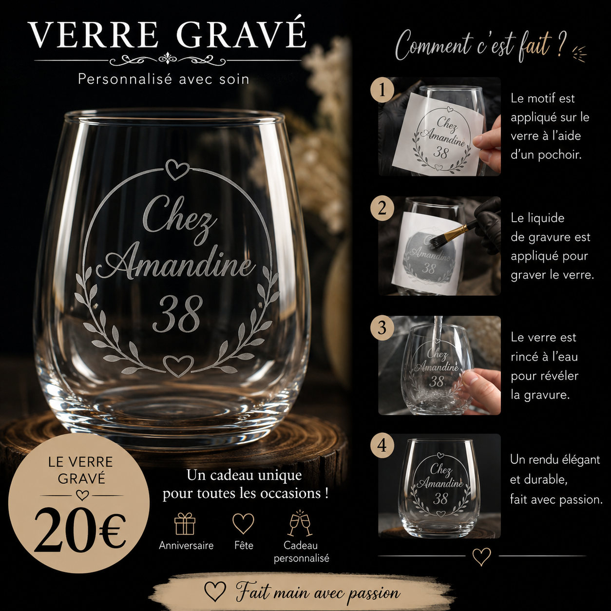 Verre gravé