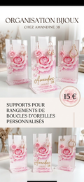 Support pour rangement de boucles d'oreilles personnalisé