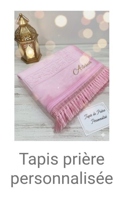 Tapis de Prière Personnalisé 🤍 - Cadeau Spirituel Unique