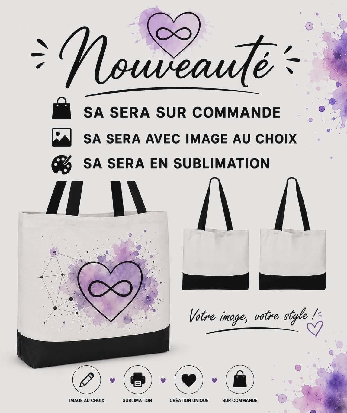 Tote Bag Personnalisé Modèle 2 🛍️ - Sac Tendance & Original